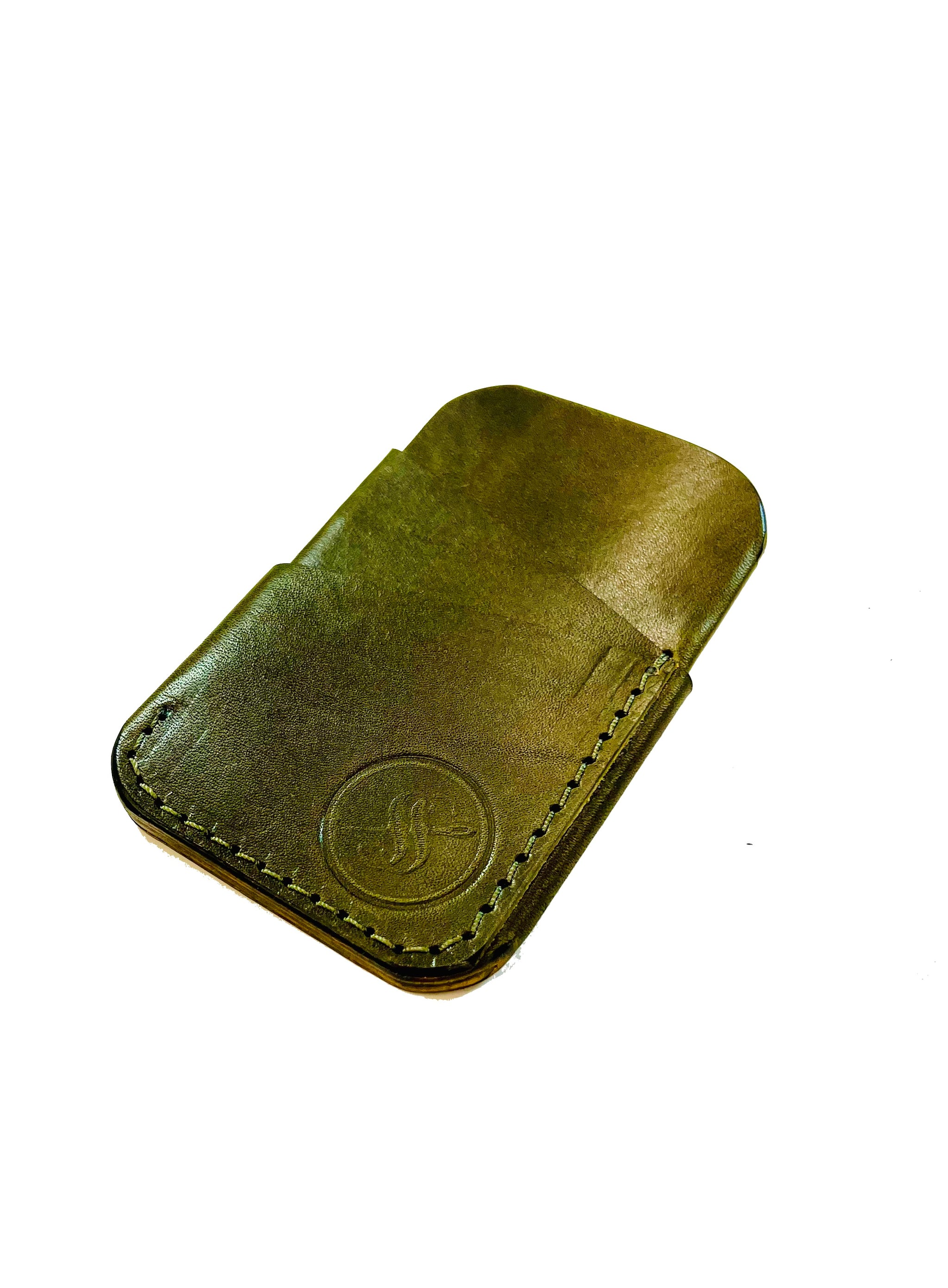 Cedar Card Holder / Money Clip - Olive - Sequoia Supply Co.